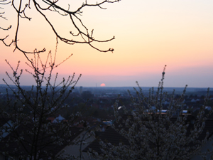 romantischer Sonnenuntergang
